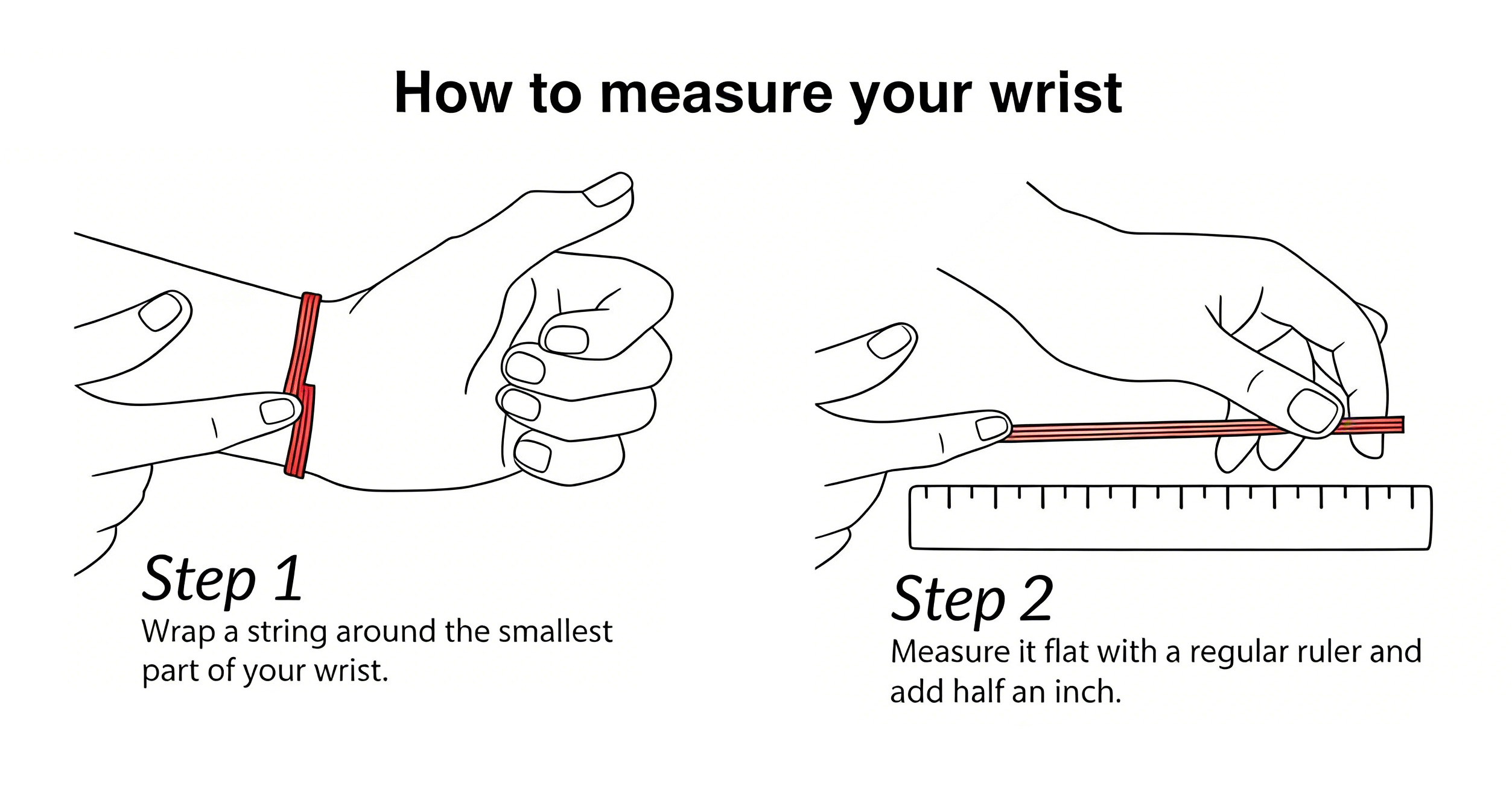 Wrist measuring guide